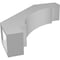 Ekena Millwork 3 1/2-in. W x 14-in. D x 14-in. H Merced Architectural Grade PVC Knee Brace BRCP035X14X14MRC - alternate 6
